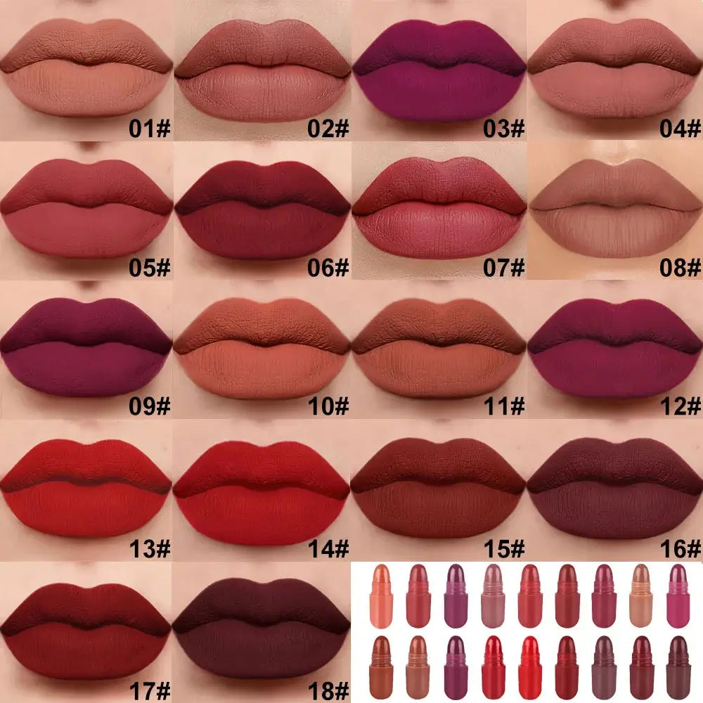 Rosin Official™ 18Pcs Matte Capsule Lipstick Set