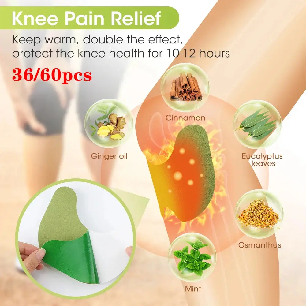 Knee Pain Relief Patches – Herbal Pain Relief Patch for Joint & Muscle Ache