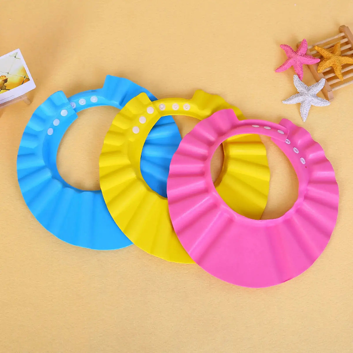 Soft & Adjustable Baby Shampoo Shower Cap – Tear-Free Bath Time