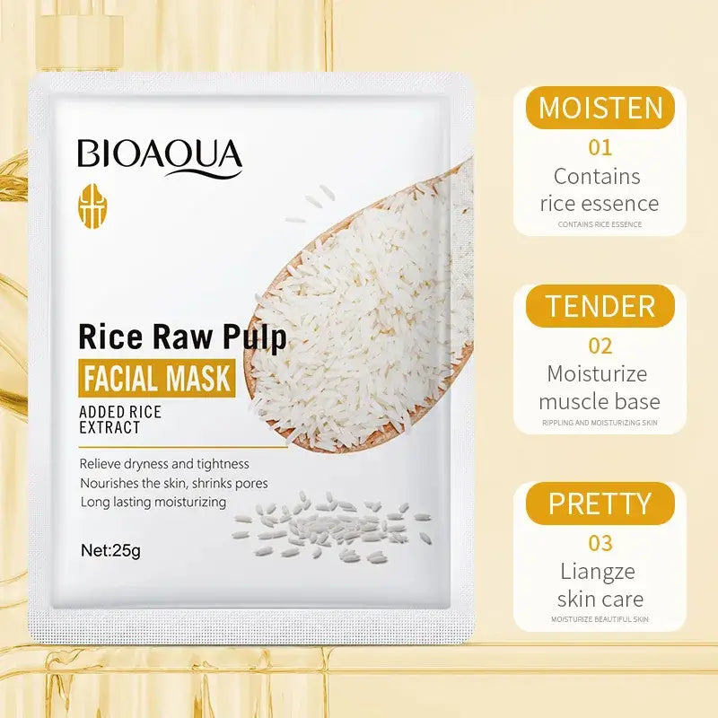 Rosin™ Rice Raw Pulp Sleeping Mask: Brighten & Moisturizer