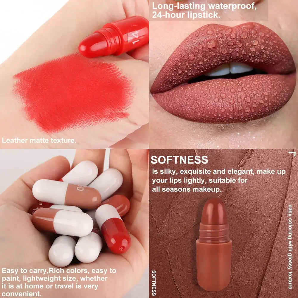 Rosin Official™ 18Pcs Matte Capsule Lipstick Set