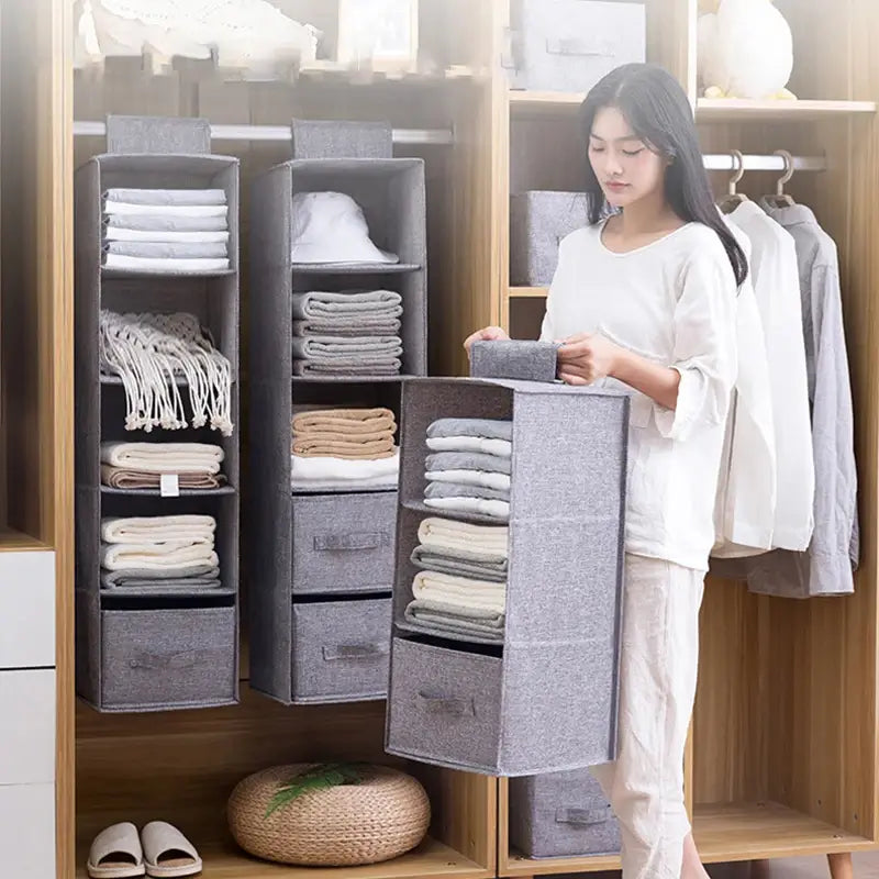 Rosin Official™ Linen Hanging Wardrobe Organizer