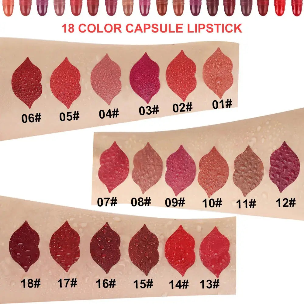 Rosin Official™ 18Pcs Matte Capsule Lipstick Set