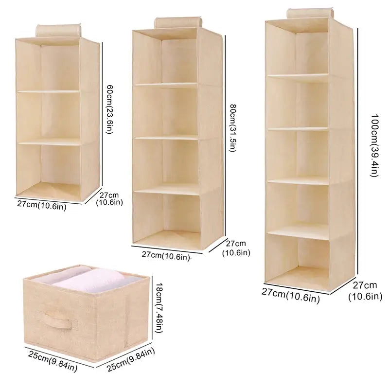 Rosin Official™ Linen Hanging Wardrobe Organizer
